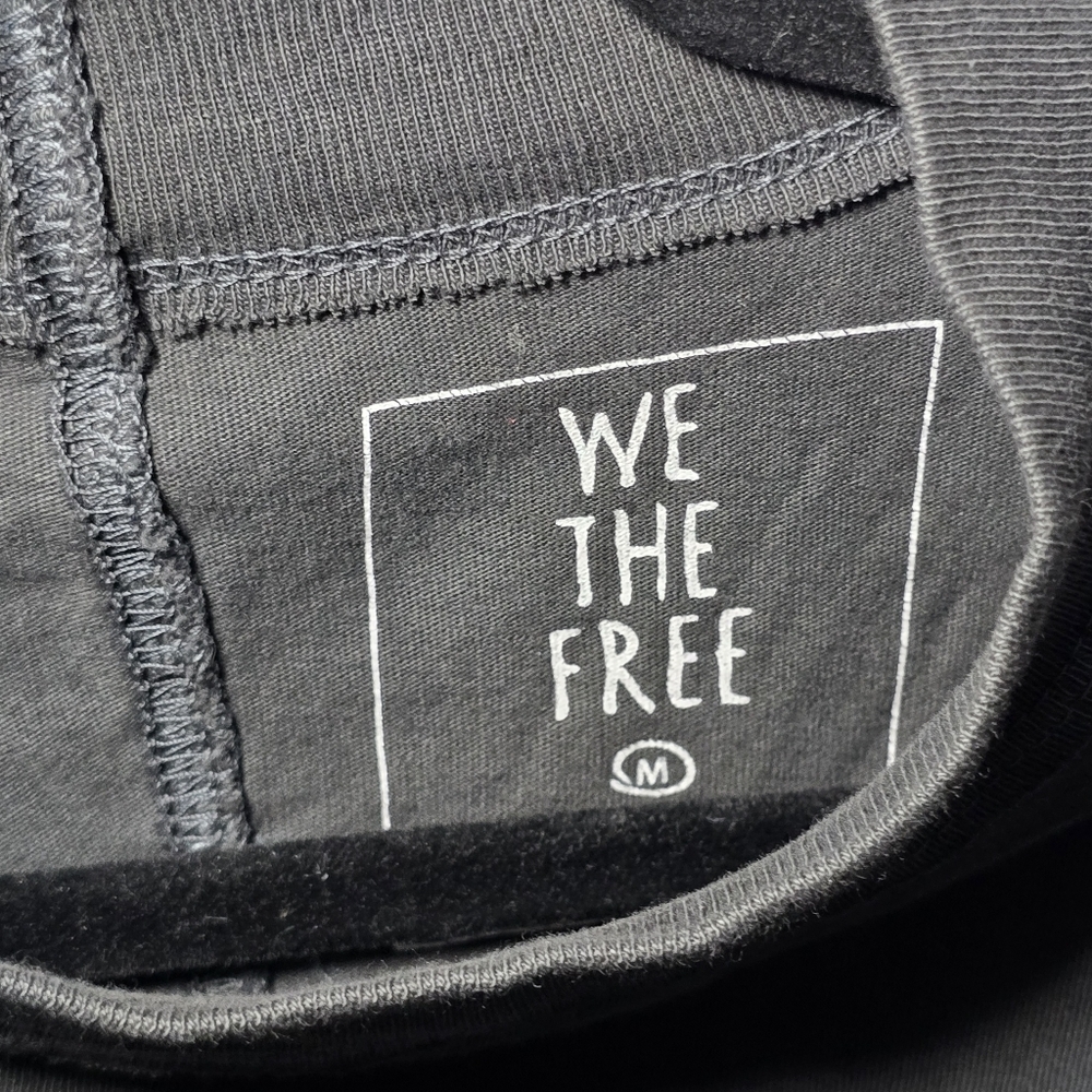 We The Free By Be Free Tunic T Shirt Long Sleeve Mock Neck Shirt Top Black, sz M - Picture 4 of 9